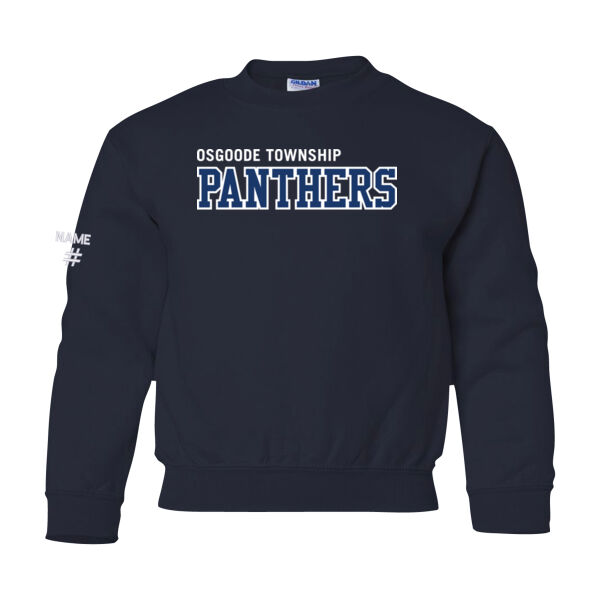 Gildan Youth Panthers Twill Crewneck Thumbnail