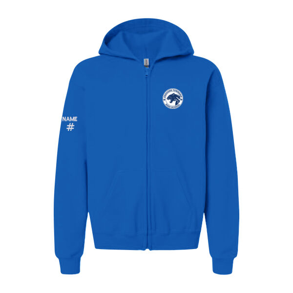 Gildan Youth Panthers Emblem Printed Full-Zip Thumbnail