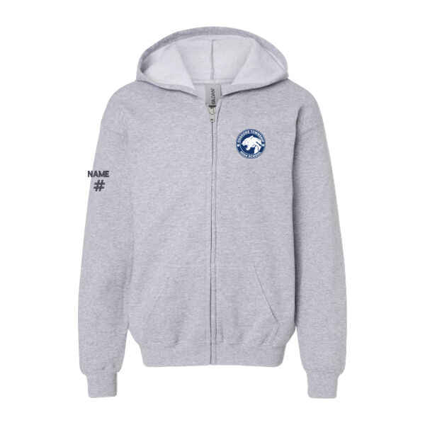 Gildan Youth Panthers Emblem Printed Full-Zip Thumbnail